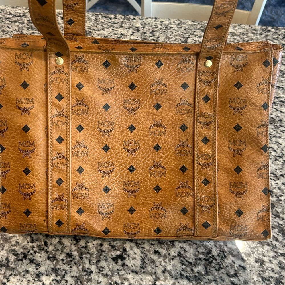 MCM Logo Monogram Tote Bag - Picture 16 of 16